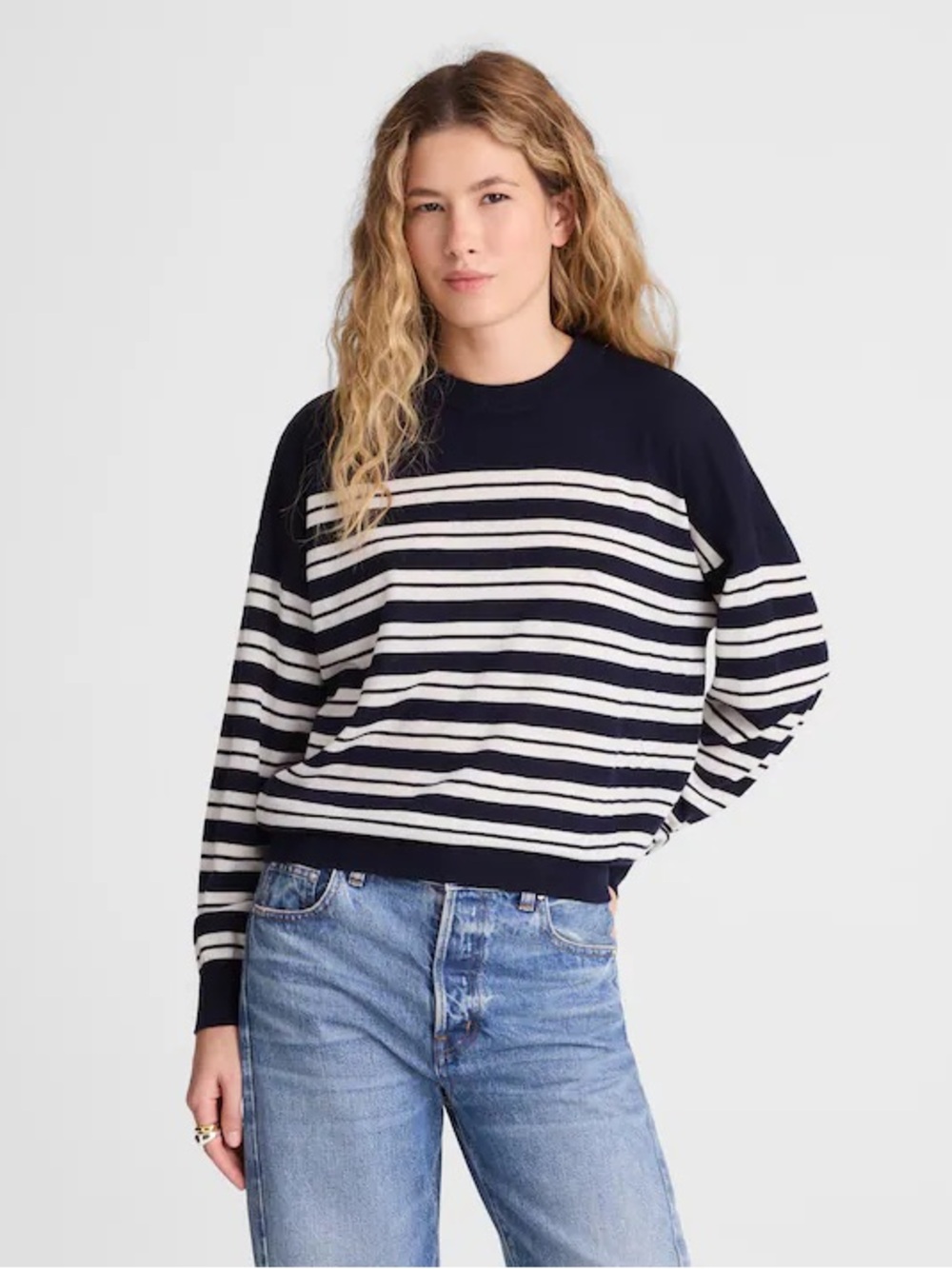 Madewell Drop-Shoulder Sweater in Merino Wool